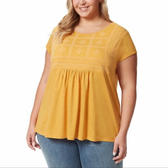 Gloria Vanderbilt Ladies' Embroidered Tee - Picture 1 of 7